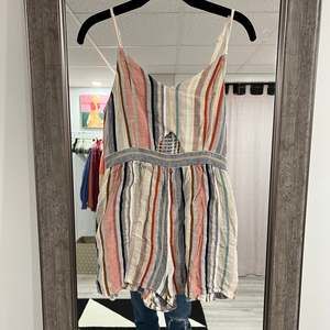 American Eagle Outfitters Striped Cutout Romper Size Small